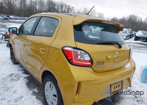 2022 Mitsubishi Mirage Es/Le z USA, uszkodzony, nr VIN ML32AUHJ7NH001555